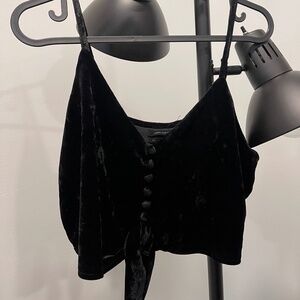 Urban Outfitters Women's Black Crop-top